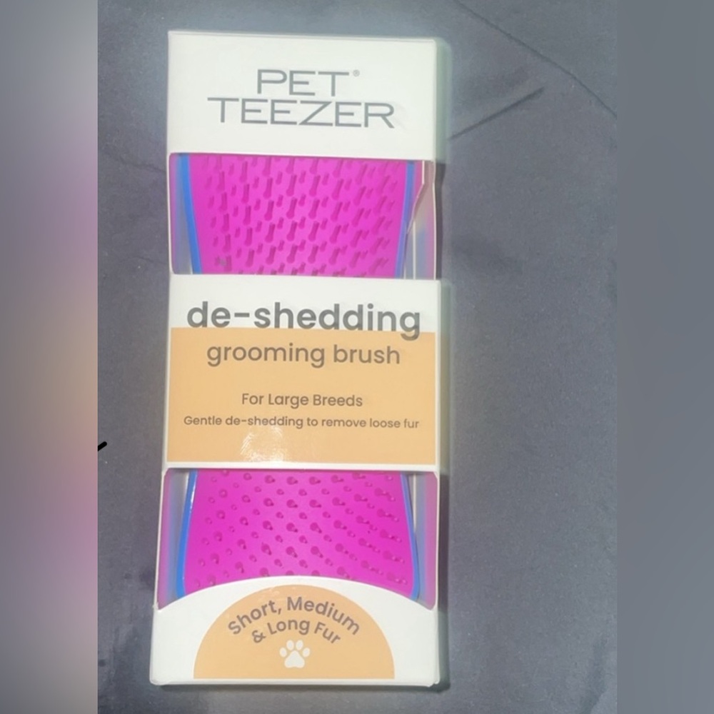 Pet Teezer De-Shedding Large Dog Grooming Brush